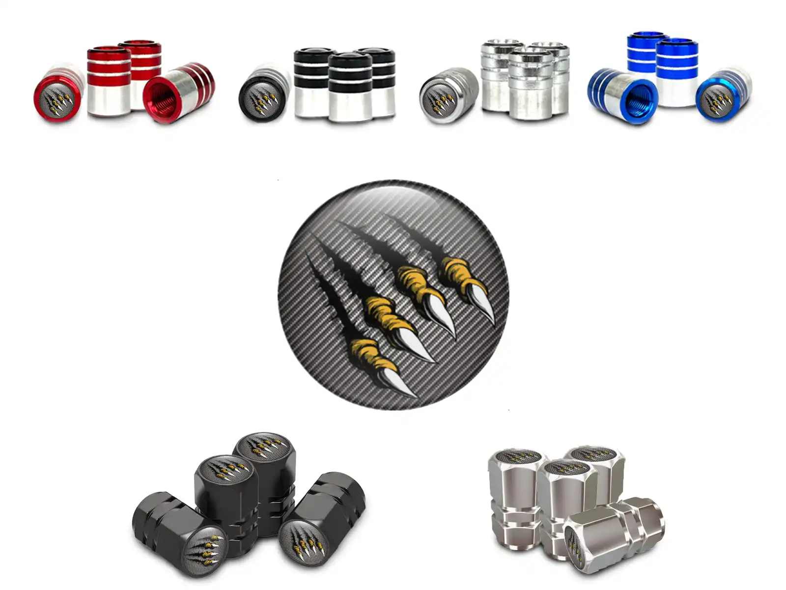 Tires Valve Caps for Motorcycle Alloy Build